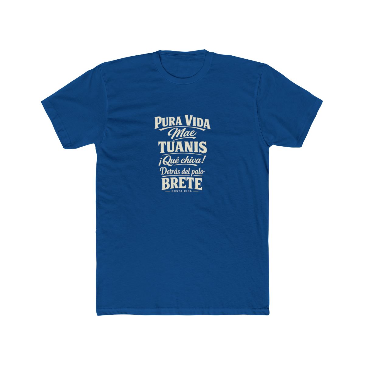 Costa Rica local slang men's tee — typographic sayings design | Nameshi Destinations (view 10)