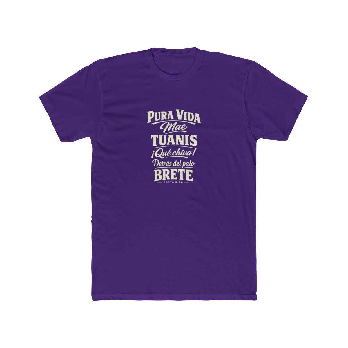 Costa Rica local slang men's tee — typographic sayings design | Nameshi Destinations (view 13)