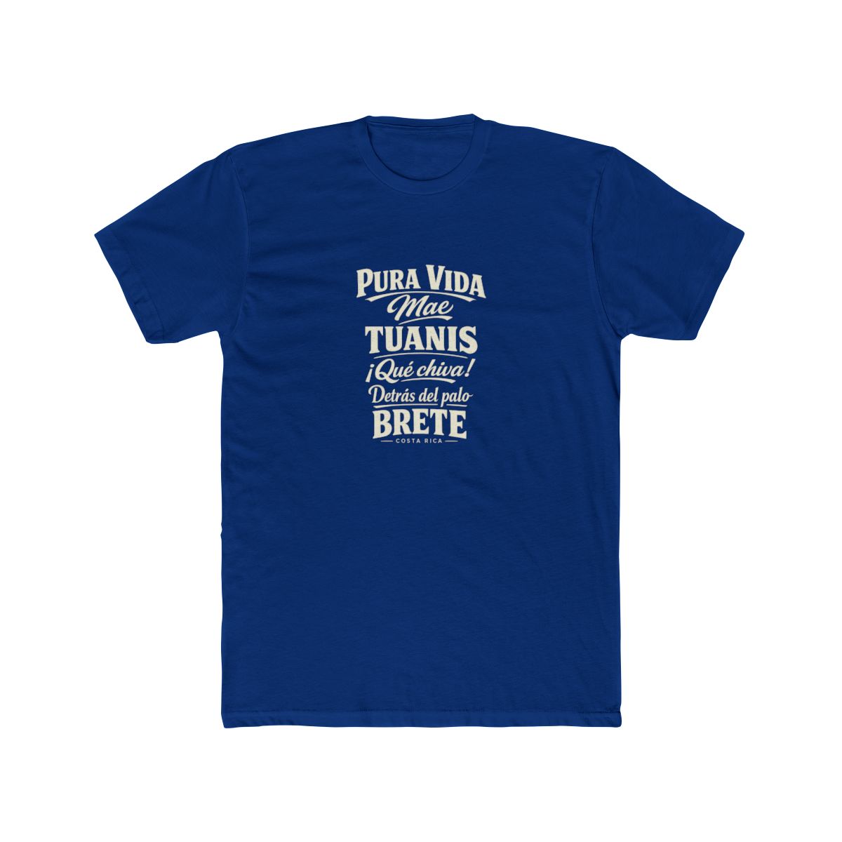 Costa Rica local slang men's tee — typographic sayings design | Nameshi Destinations (view 11)