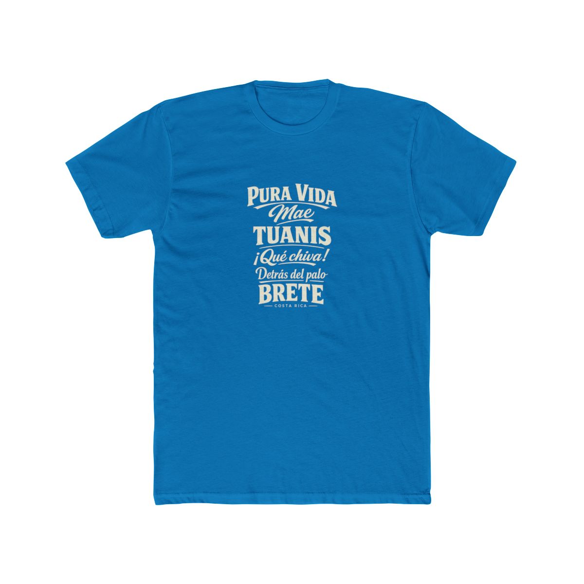 Costa Rica local slang men's tee — typographic sayings design | Nameshi Destinations (view 9)
