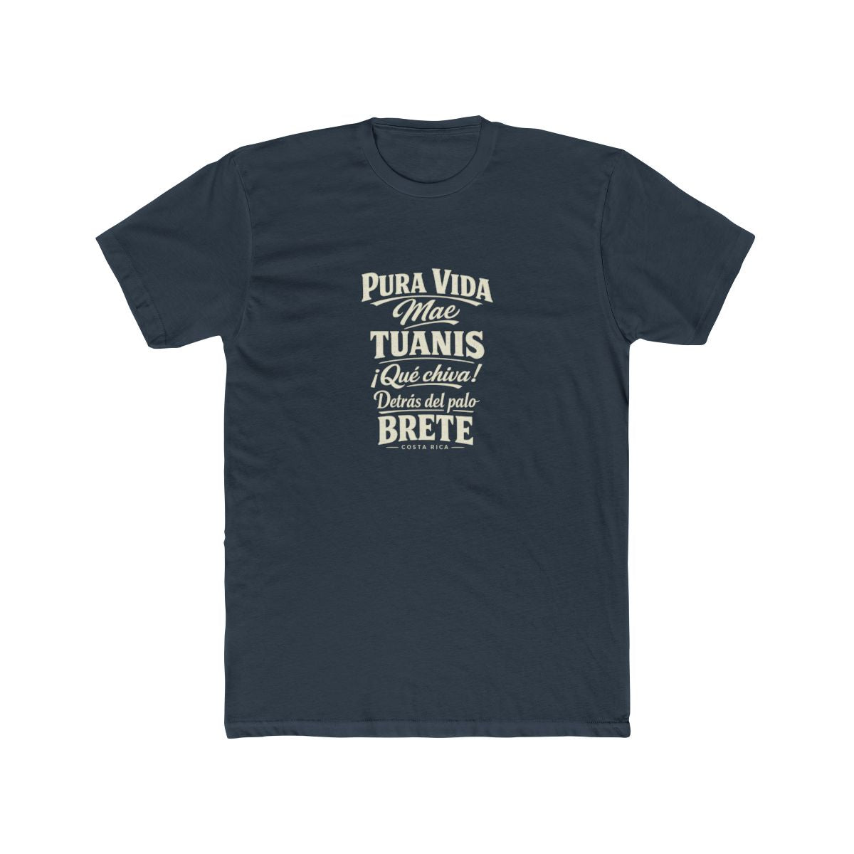 Costa Rica local slang men's tee — typographic sayings design | Nameshi Destinations (view 8)