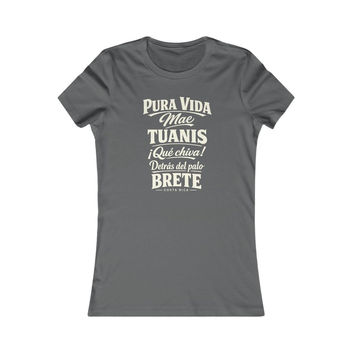 Costa Rica local slang women's tee — typographic sayings design | Nameshi Destinations (view 10)