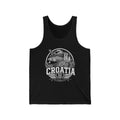 Croatia Men's Tank Top — Black (front)