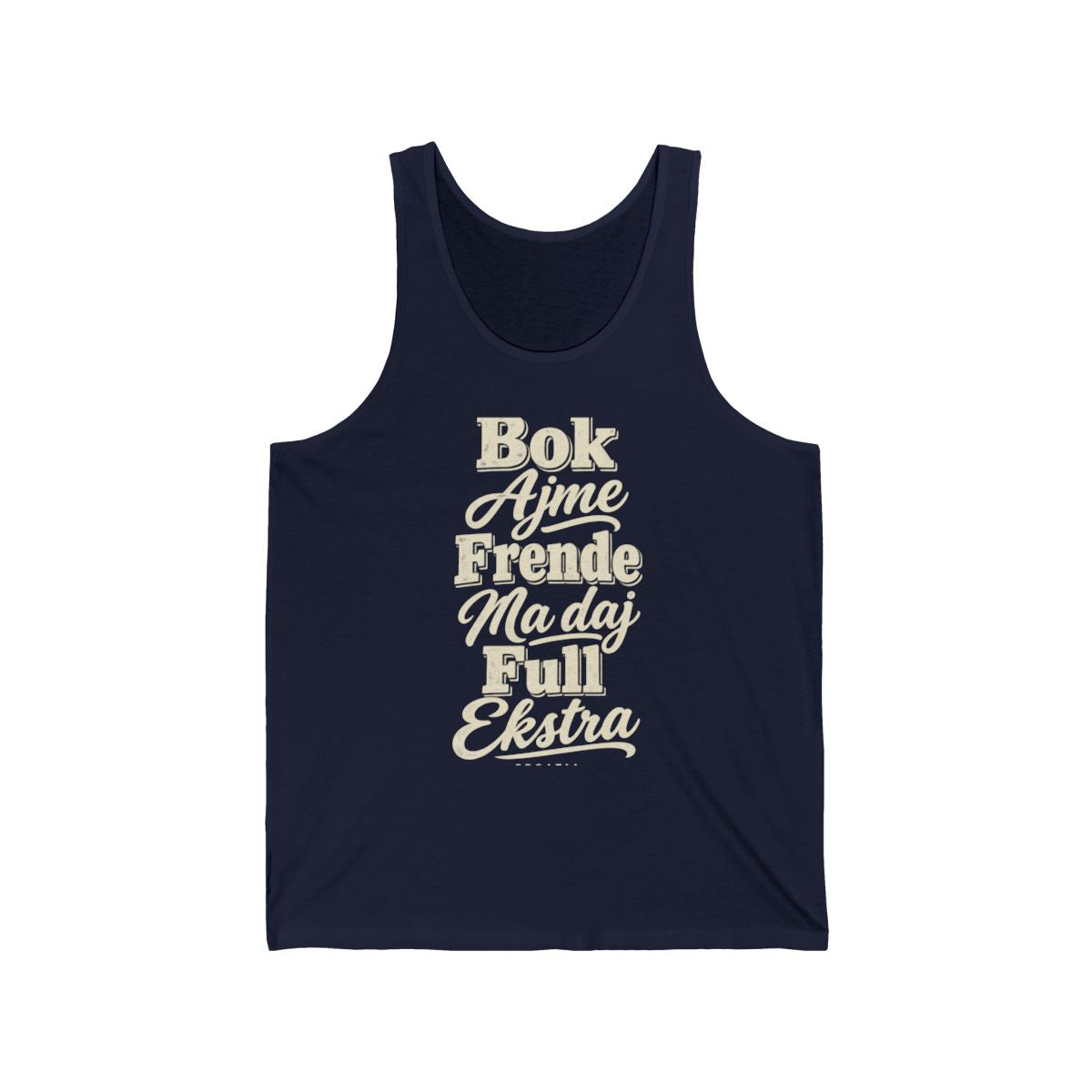 Croatia local slang men's tank top — typographic sayings design | Nameshi Destinations (view 15)