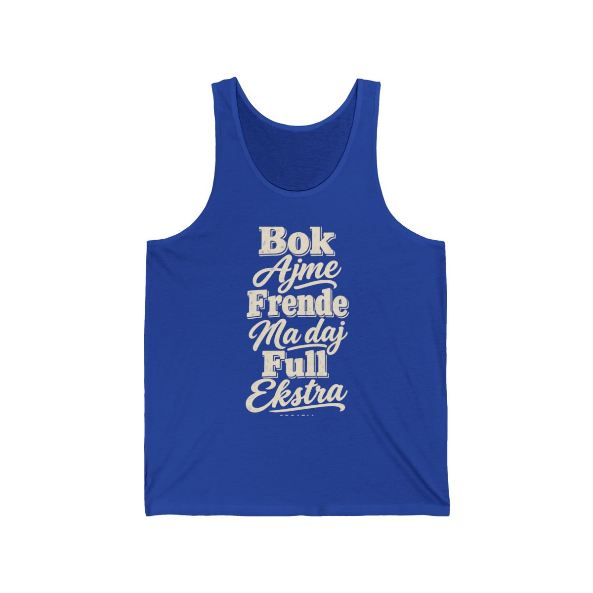 Croatia local slang men's tank top — typographic sayings design | Nameshi Destinations (view 13)