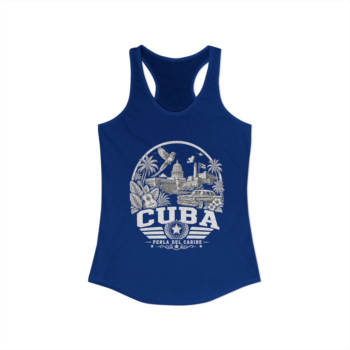 Cuba Women's Tank Top — Solid Royal (front)