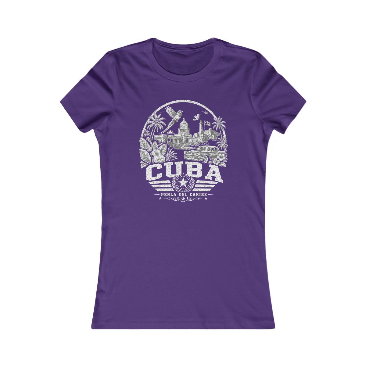 Cuba Women's Tee — Team Purple