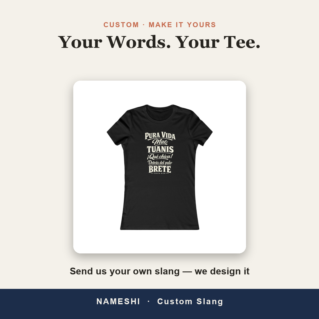 Custom Slang Tee — your words, your tee | Nameshi