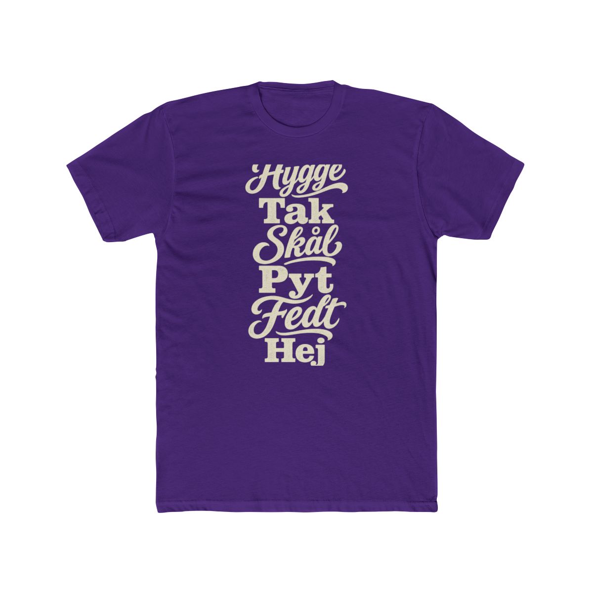 Denmark local slang men's tee — typographic sayings design | Nameshi Destinations (view 13)