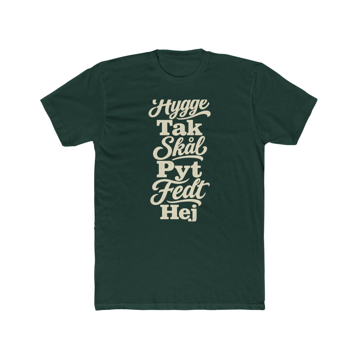 Denmark local slang men's tee — typographic sayings design | Nameshi Destinations (view 7)
