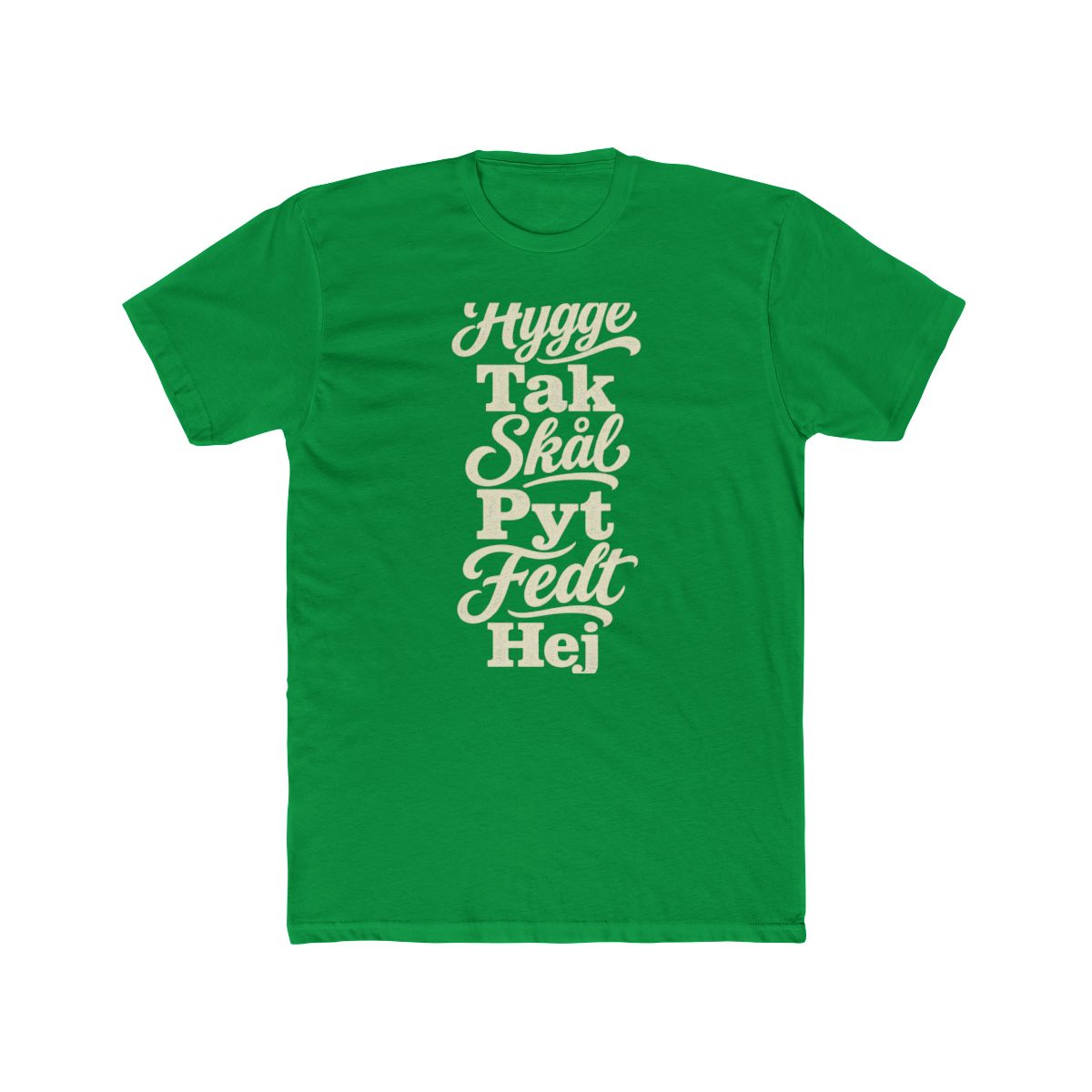 Denmark local slang men's tee — typographic sayings design | Nameshi Destinations (view 6)