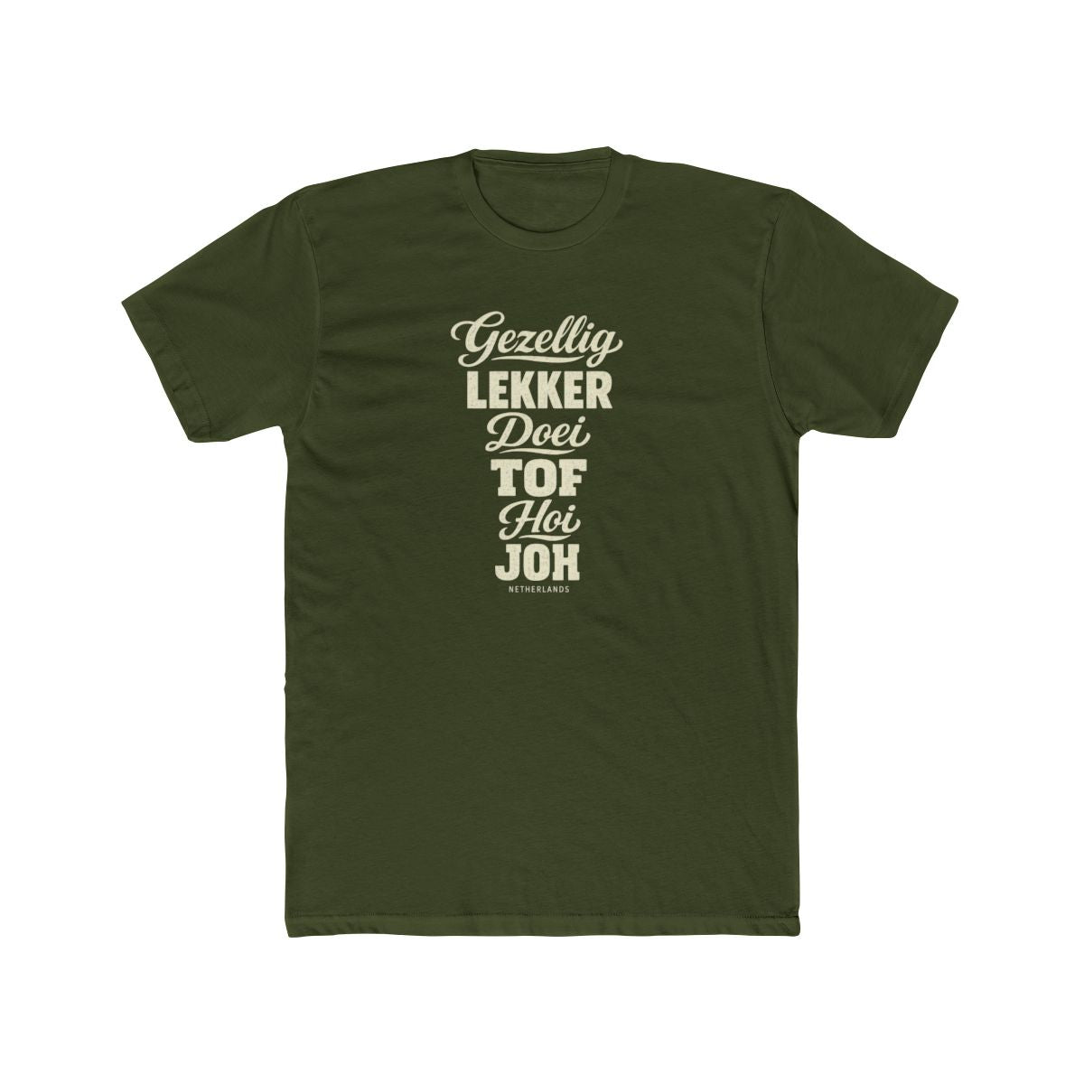 Netherlands local slang men's tee — typographic sayings design | Nameshi Destinations (view 4)