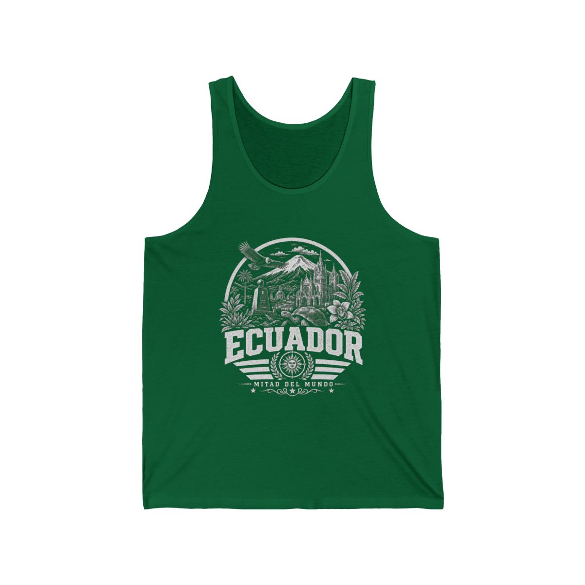 Ecuador Men's Tank Top — Kelly (front)