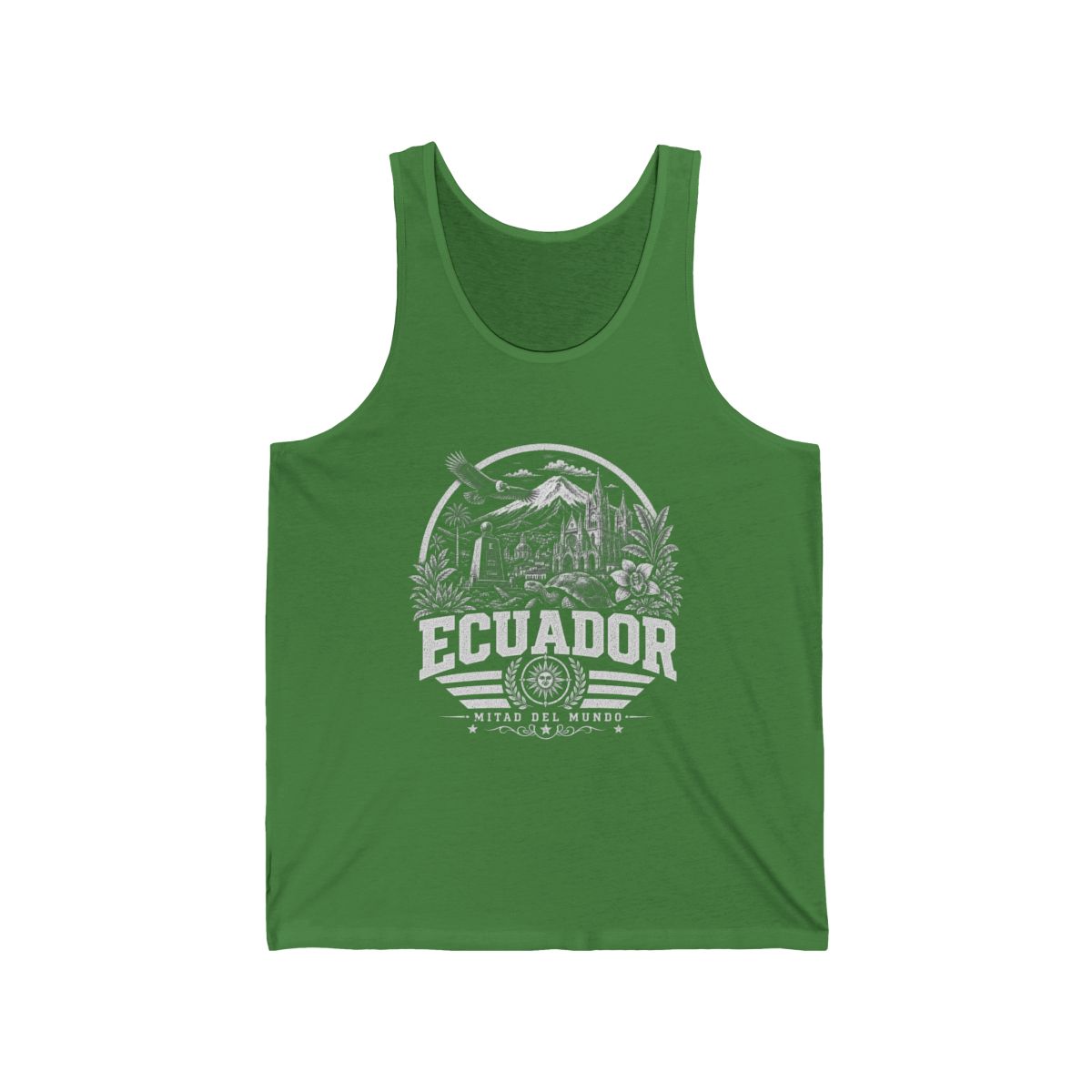 Ecuador Men's Tank Top — Leaf (front)