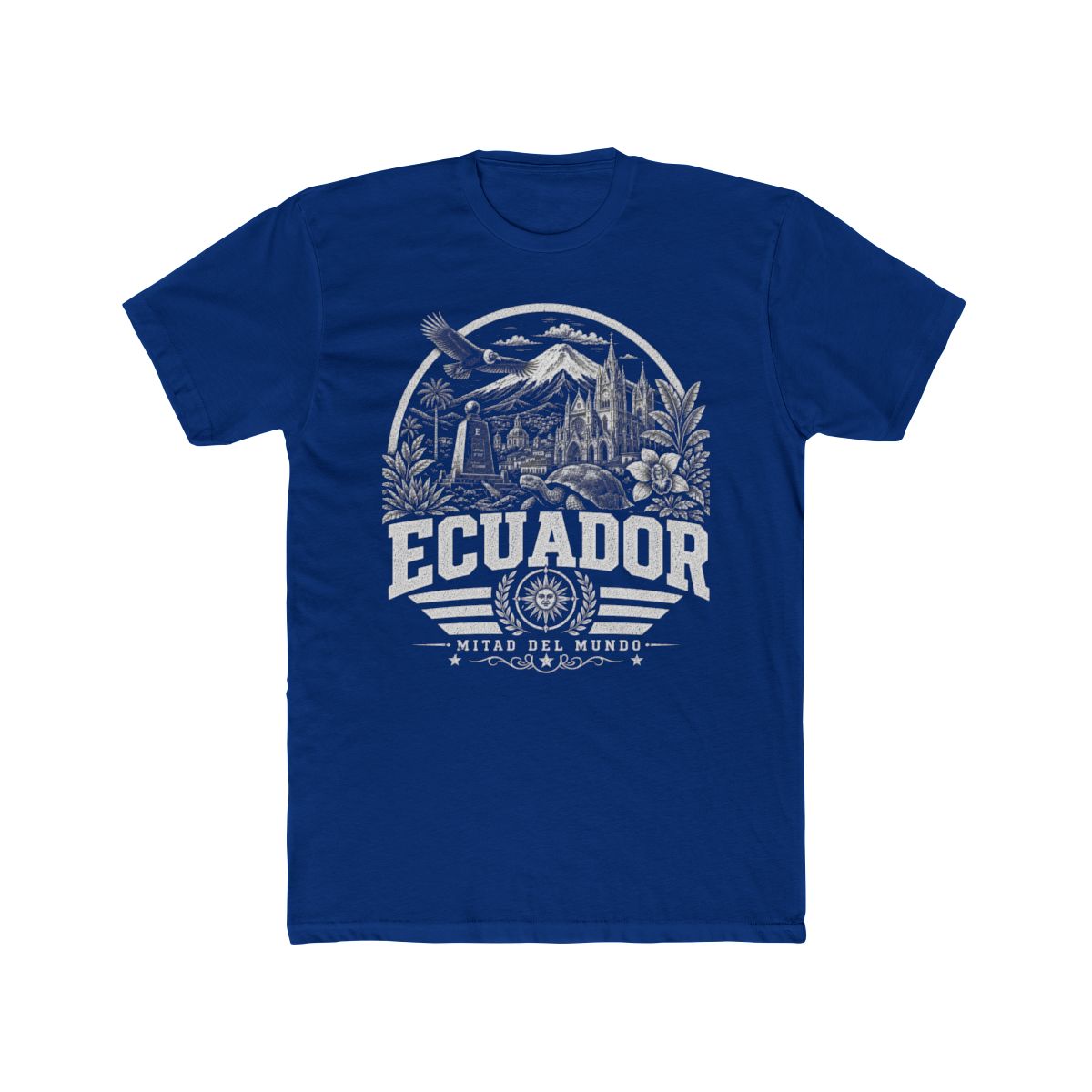 Ecuador Men's Tee — Solid Royal