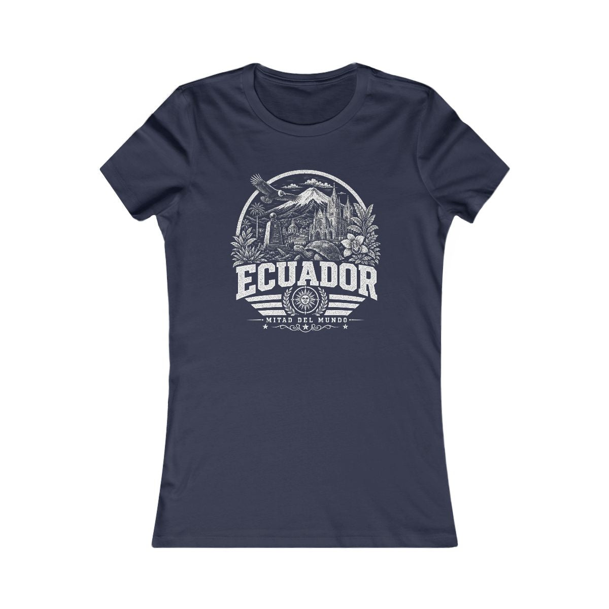 Ecuador Women's Tee — Navy