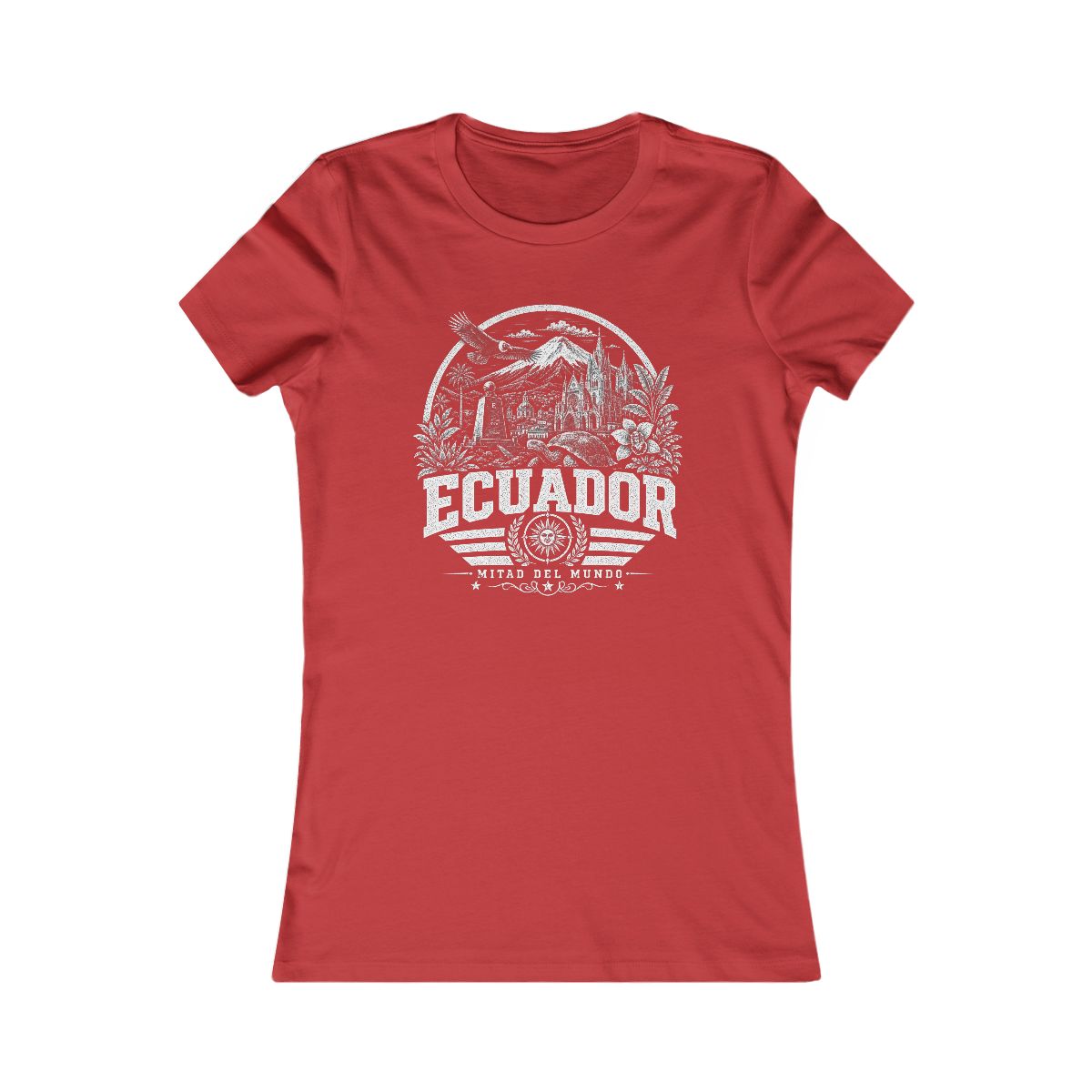 Ecuador Women's Tee — Red