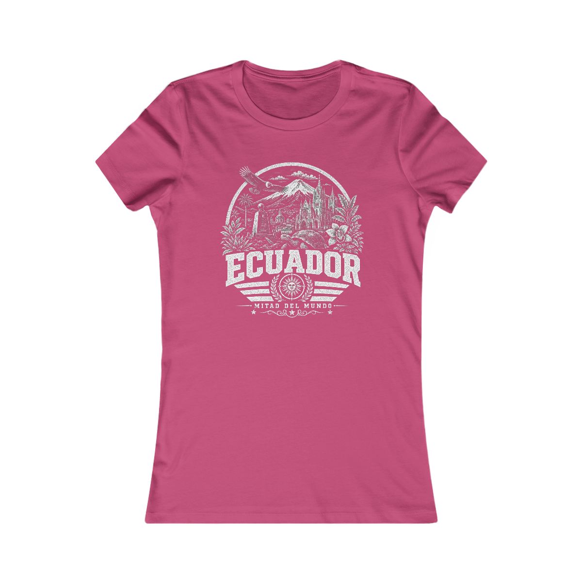Ecuador Women's Tee — Berry