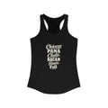 Ecuador local slang women's tank top — typographic sayings design | Nameshi Destinations (view 1)