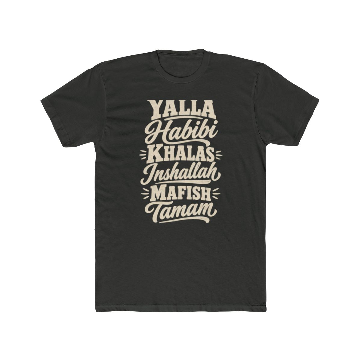 Egypt local slang men's tee — typographic sayings design | Nameshi Destinations (view 5)