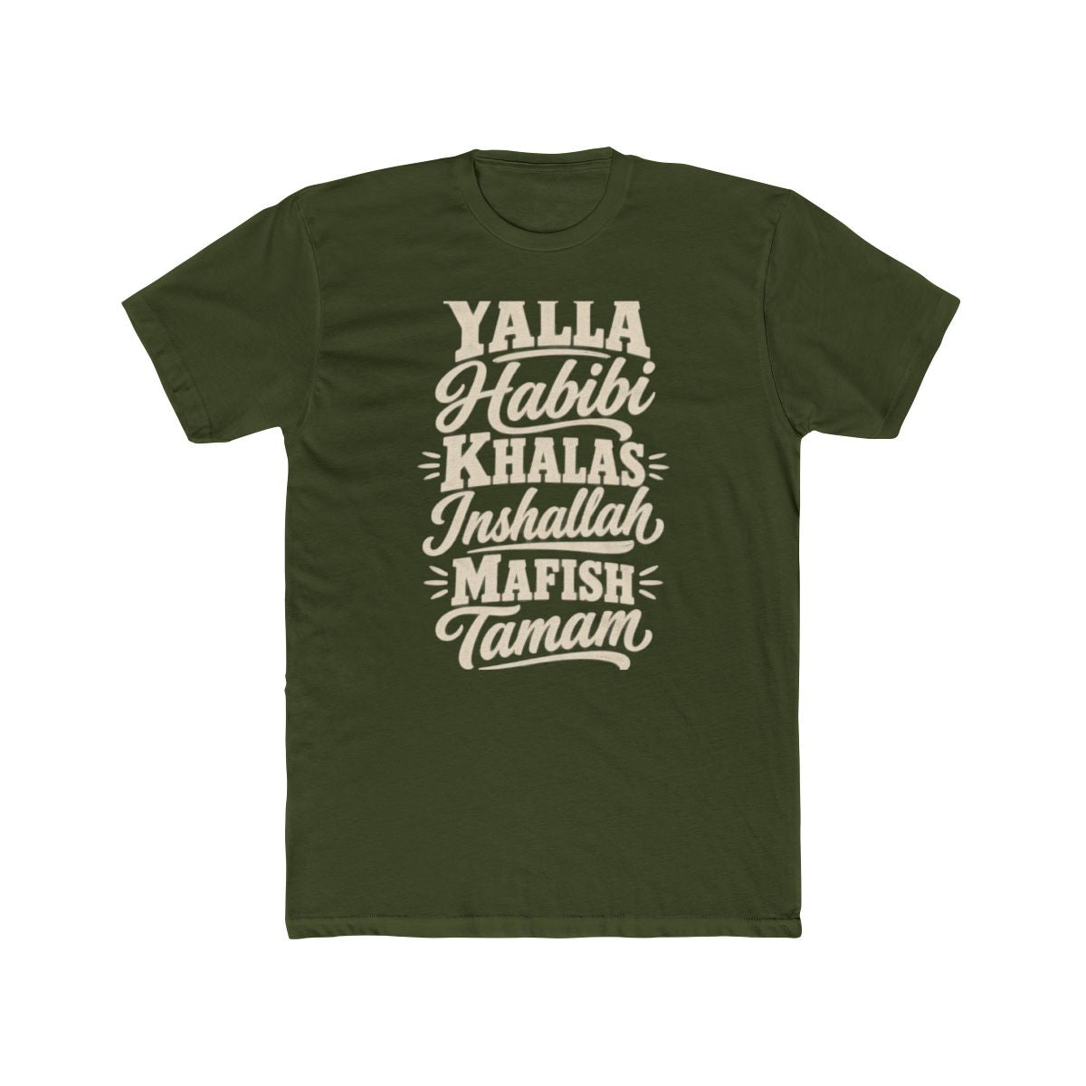 Egypt local slang men's tee — typographic sayings design | Nameshi Destinations (view 4)