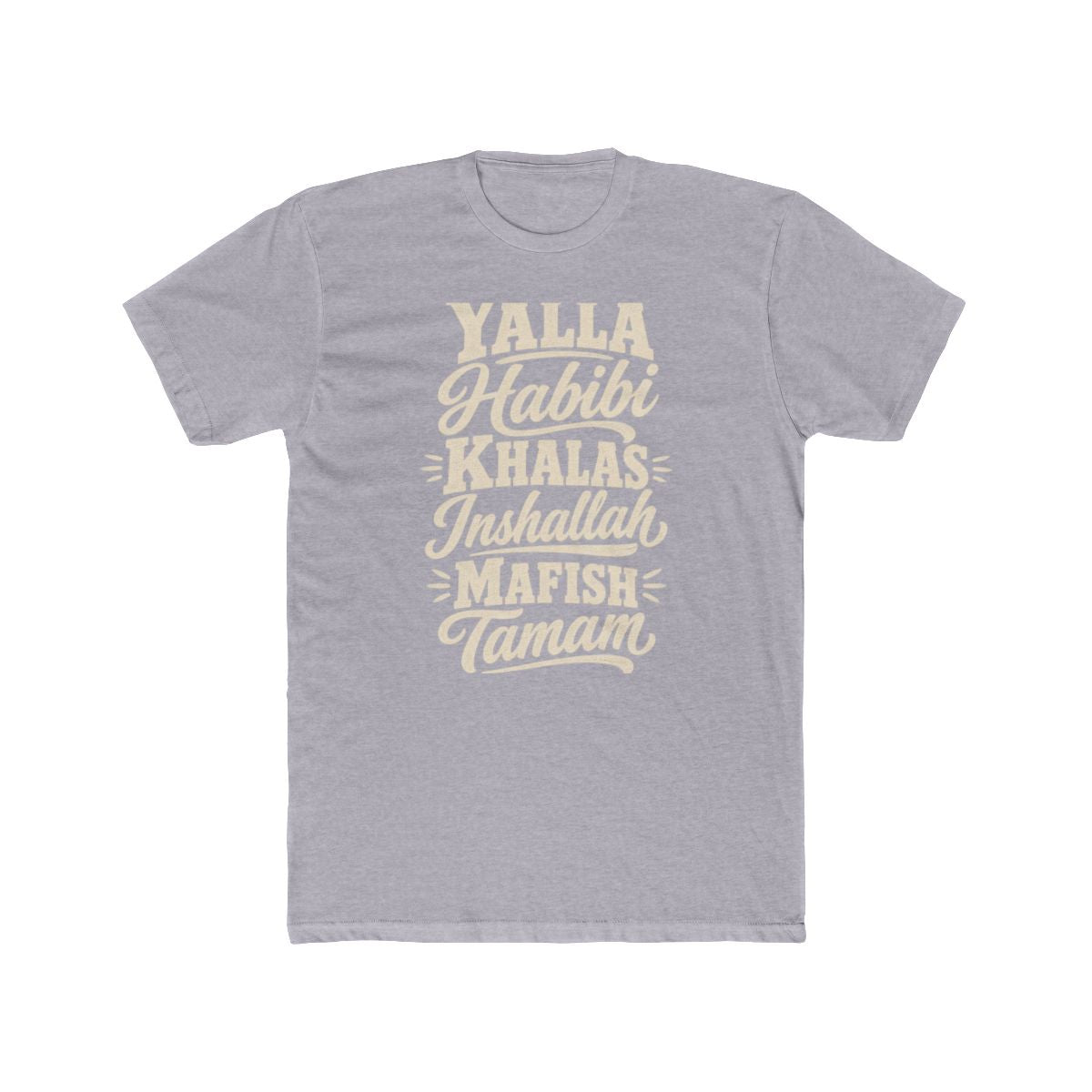 Egypt local slang men's tee — typographic sayings design | Nameshi Destinations (view 3)