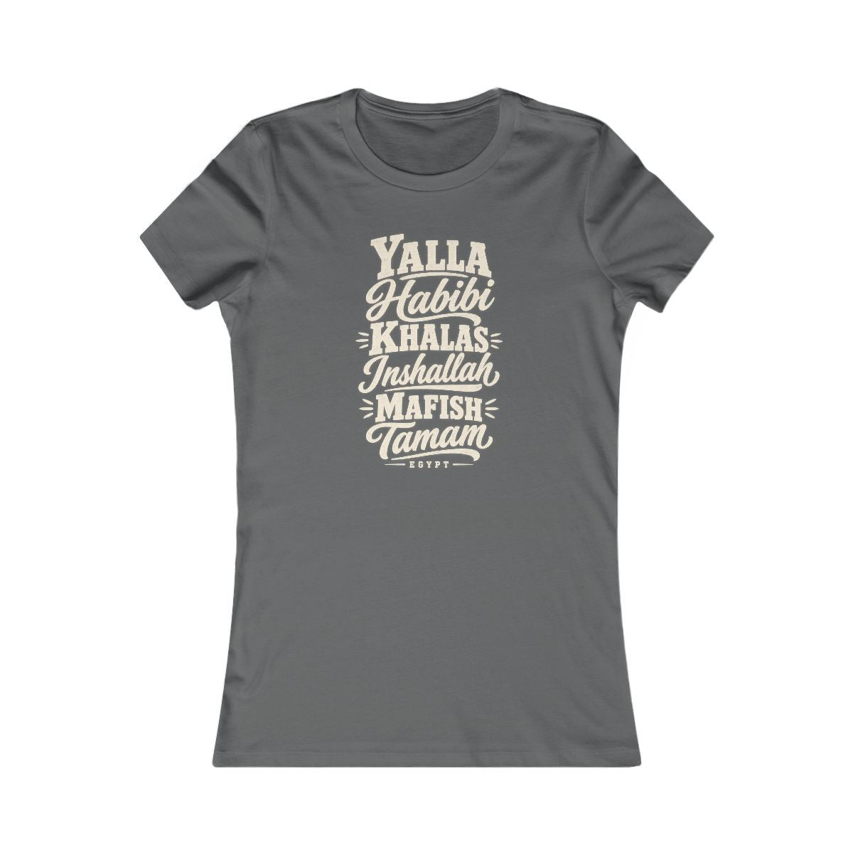 Egypt local slang women's tee — typographic sayings design | Nameshi Destinations (view 10)