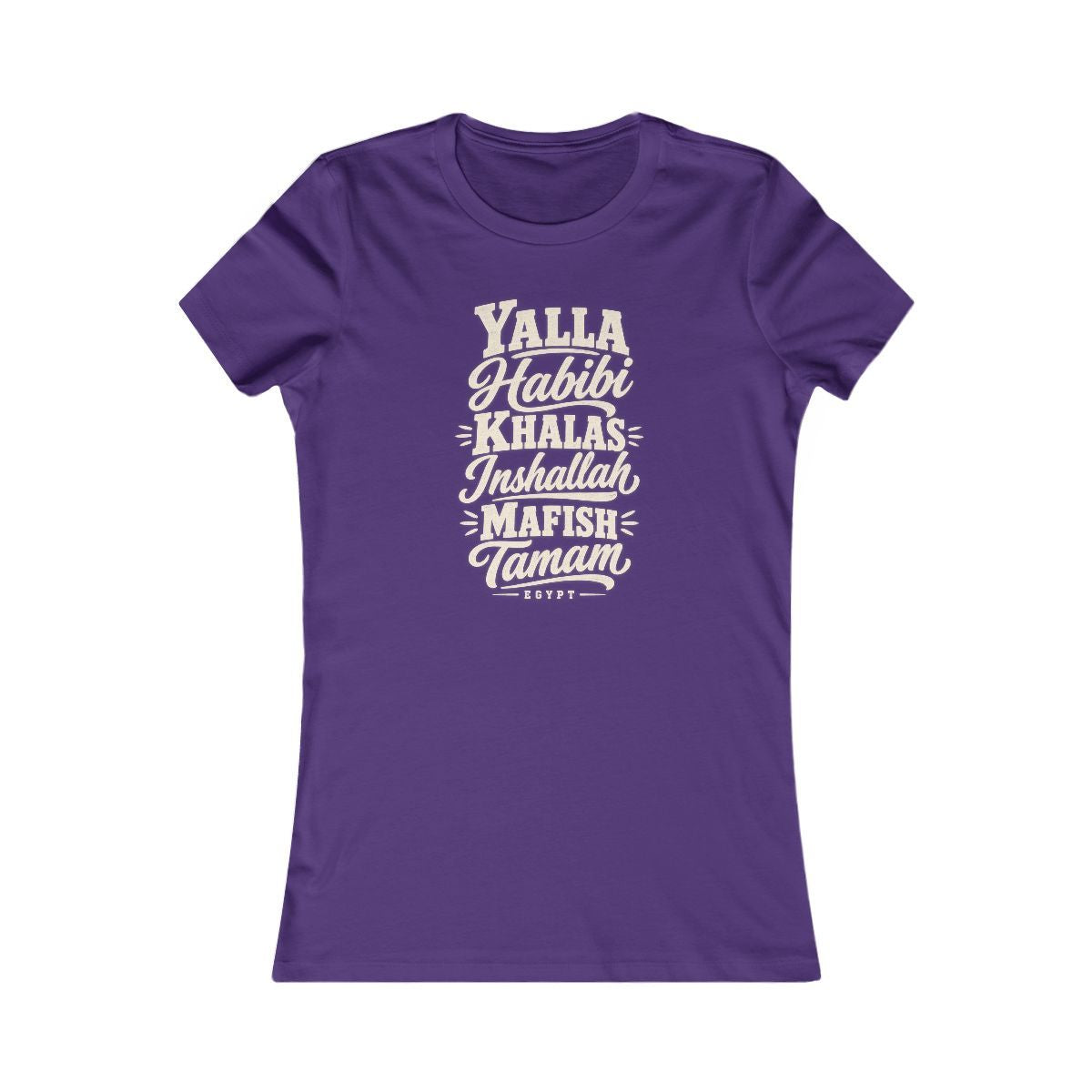 Egypt local slang women's tee — typographic sayings design | Nameshi Destinations (view 6)