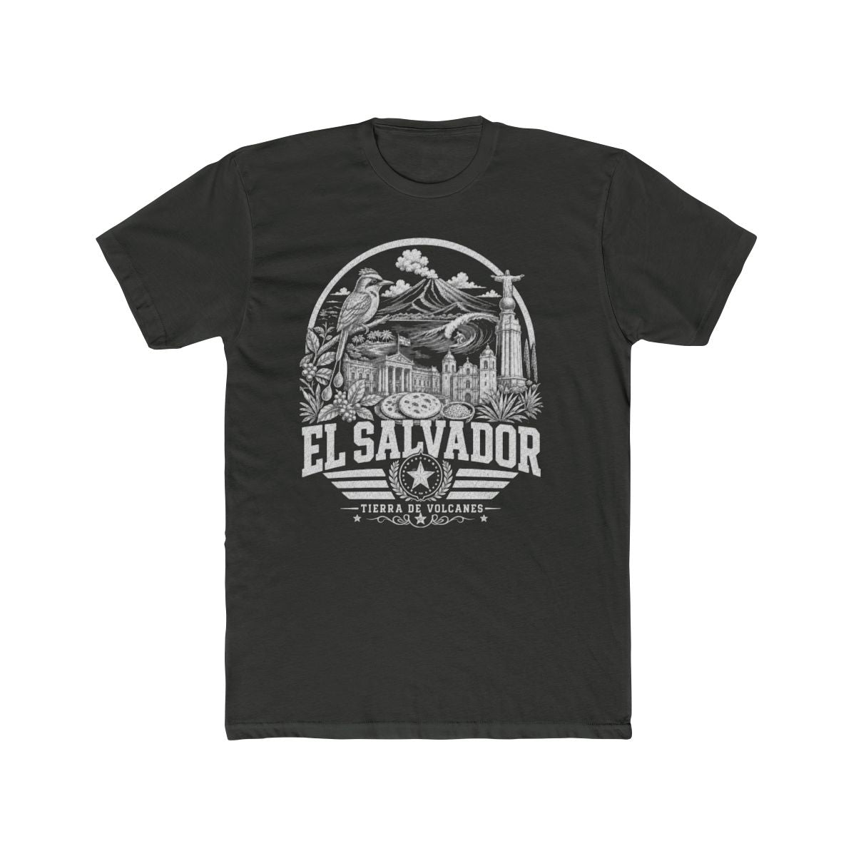 El Salvador Men's Tee — Solid Heavy Metal