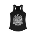 El Salvador Women's Tank Top — Solid Black (front)