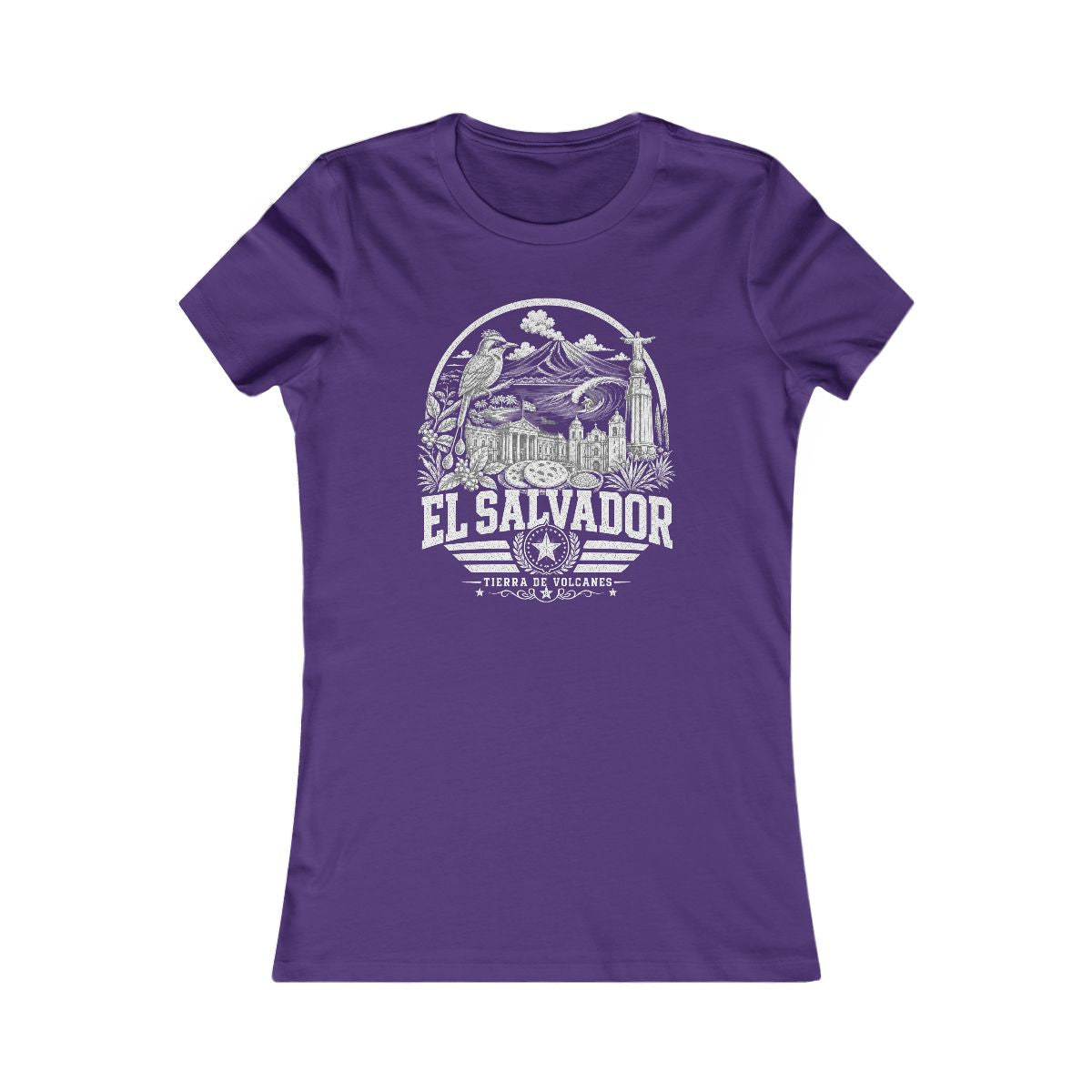 El Salvador Women's Tee — Team Purple