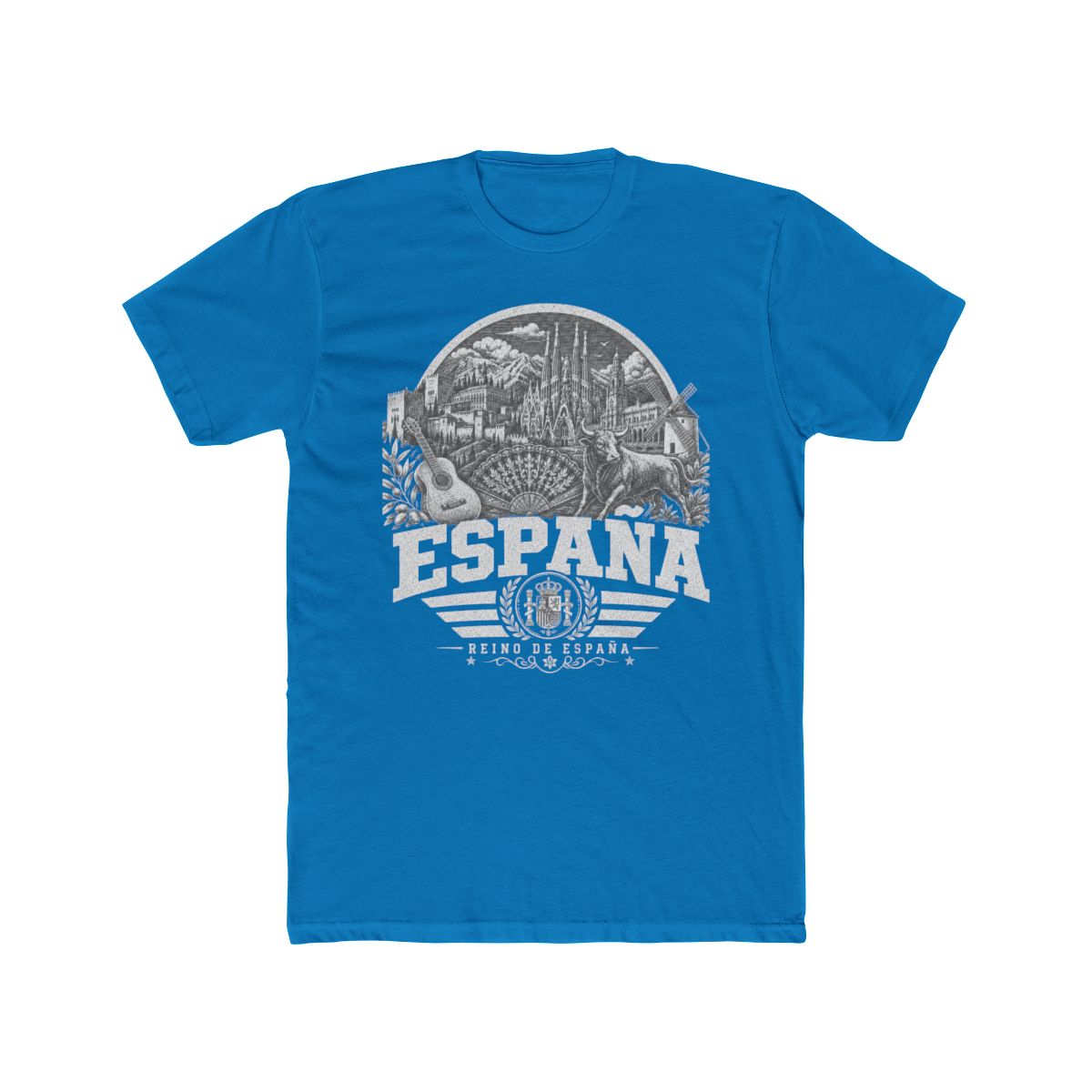 España Men's Tee — Solid Turquoise