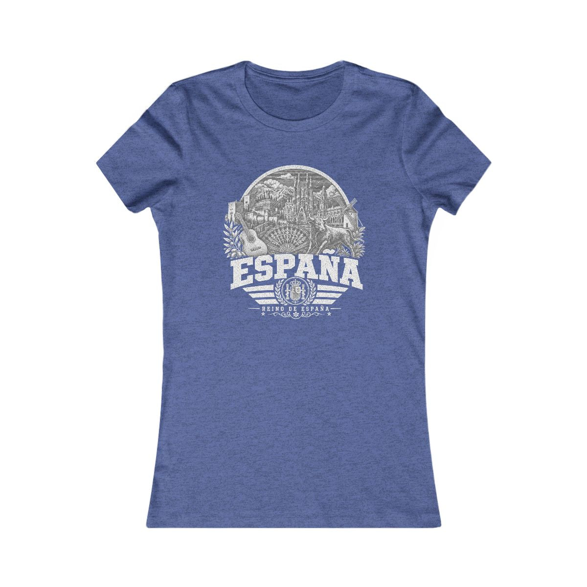 España Women's Tee — Heather True Royal