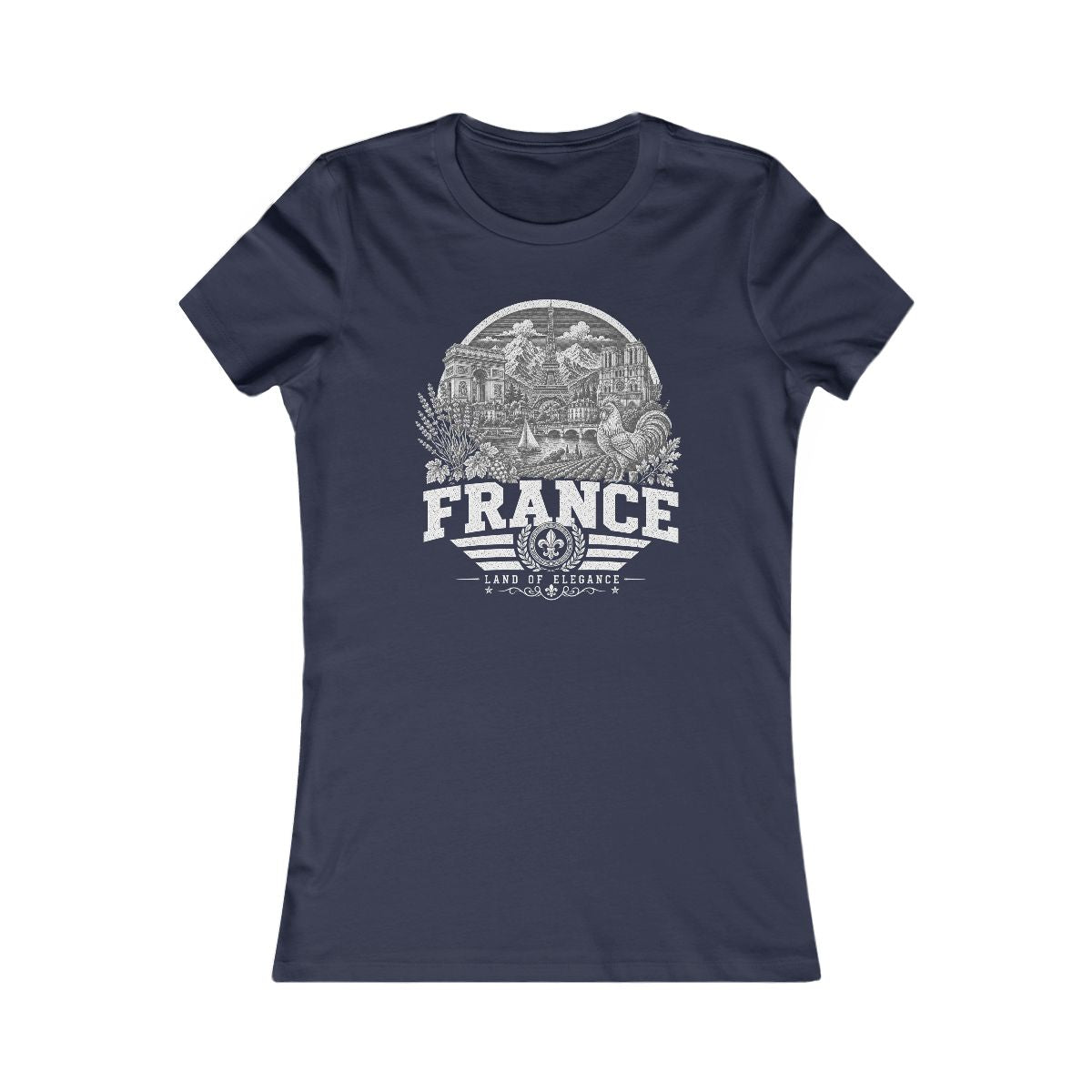 France Women's Tee — Navy