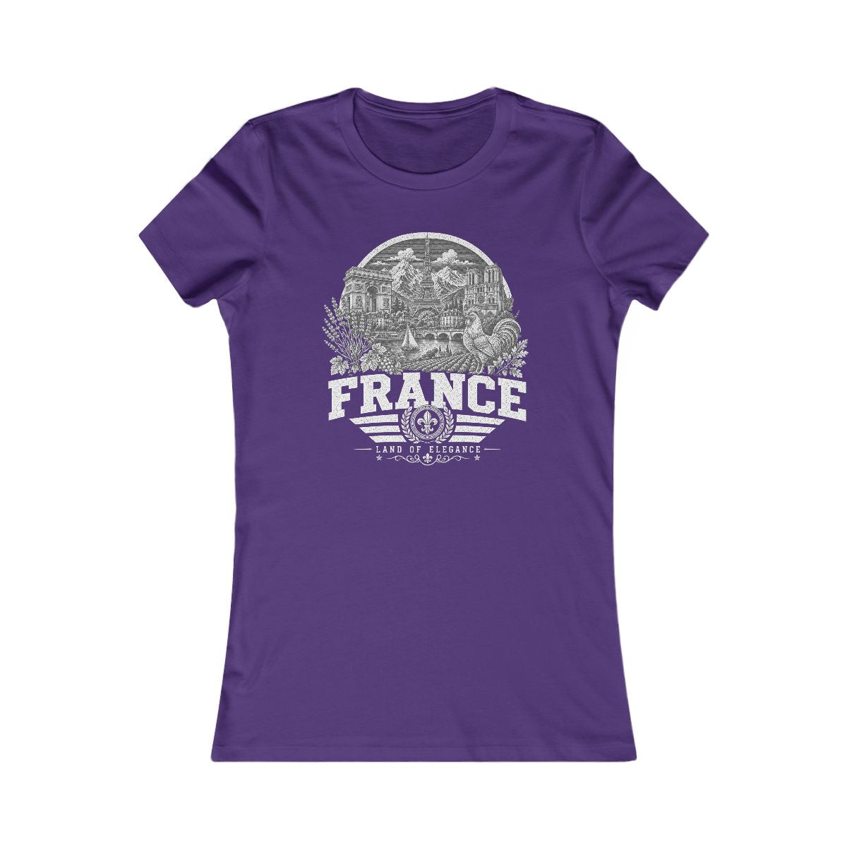 France Women's Tee — Team Purple