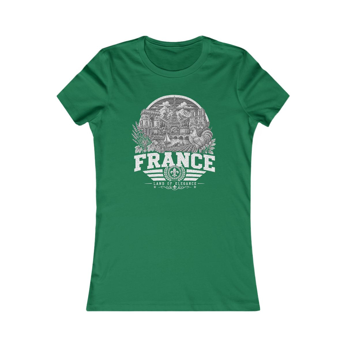 France Women's Tee — Kelly