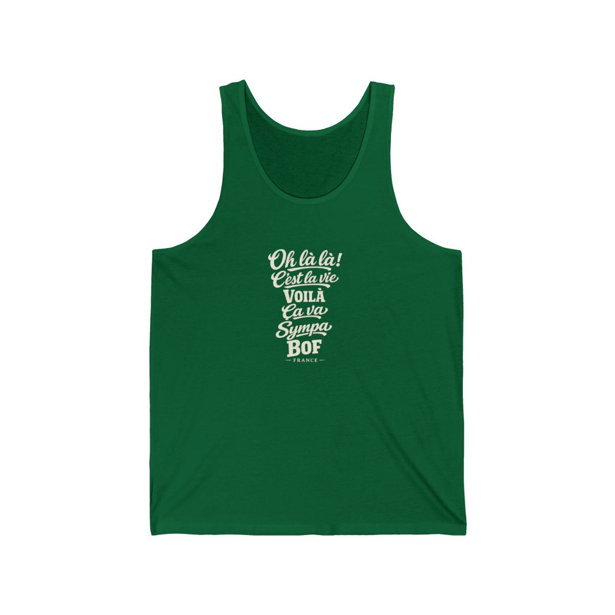 France local slang men's tank top — typographic sayings design | Nameshi Destinations (view 7)