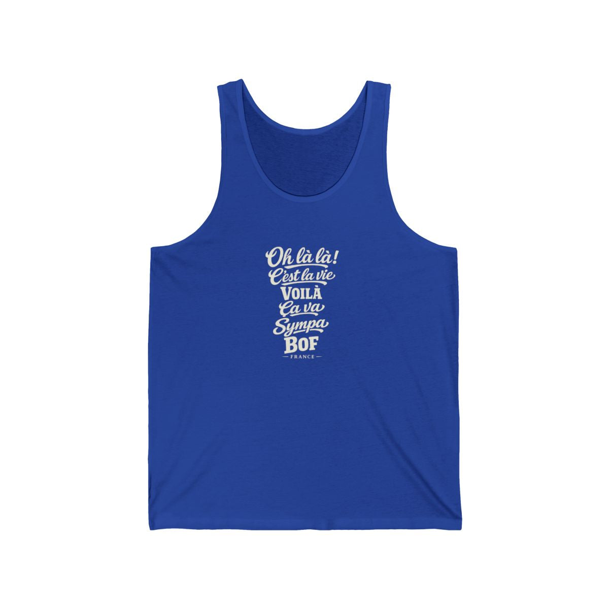 France local slang men's tank top — typographic sayings design | Nameshi Destinations (view 13)