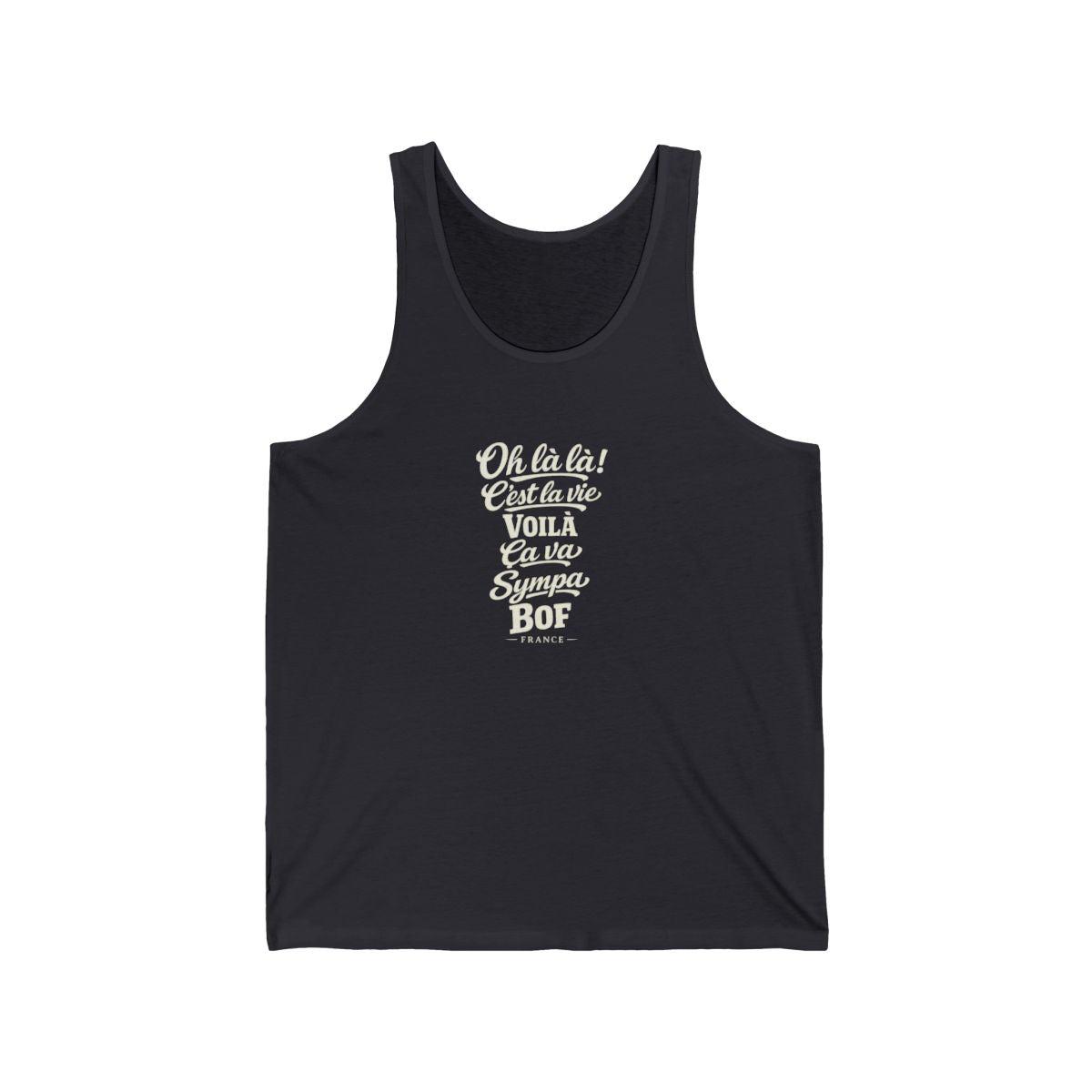 France local slang men's tank top — typographic sayings design | Nameshi Destinations (view 5)