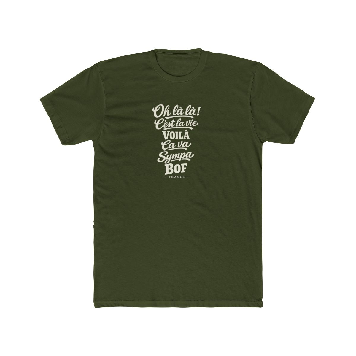 France local slang men's tee — typographic sayings design | Nameshi Destinations (view 4)