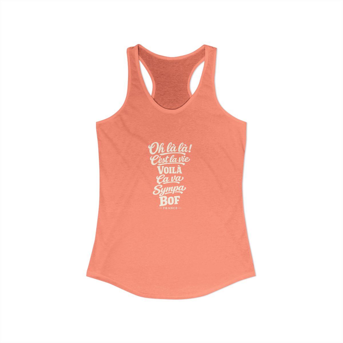 France local slang women's tank top — typographic sayings design | Nameshi Destinations (view 31)