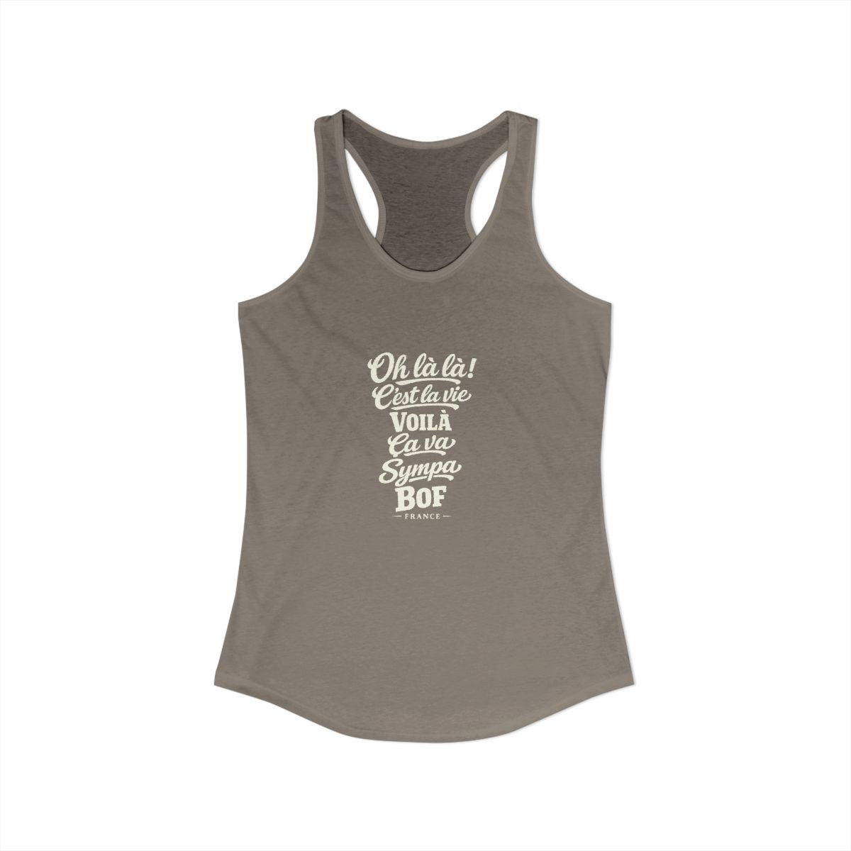 France local slang women's tank top — typographic sayings design | Nameshi Destinations (view 23)