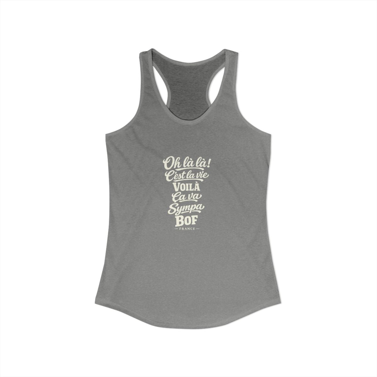 France local slang women's tank top — typographic sayings design | Nameshi Destinations (view 25)