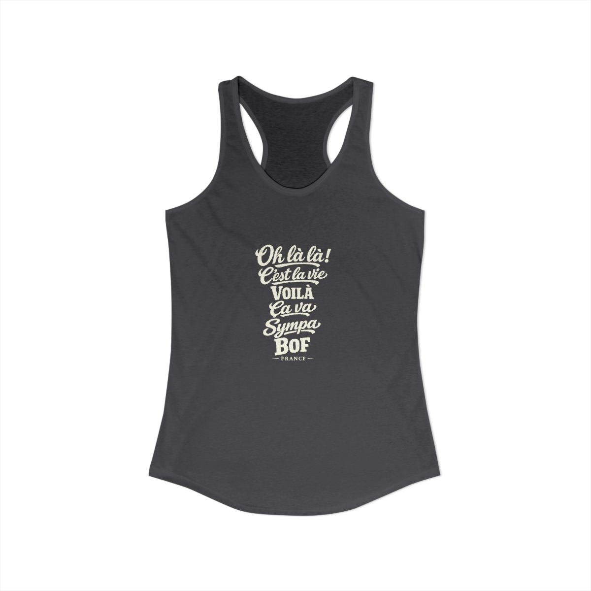 France local slang women's tank top — typographic sayings design | Nameshi Destinations (view 29)