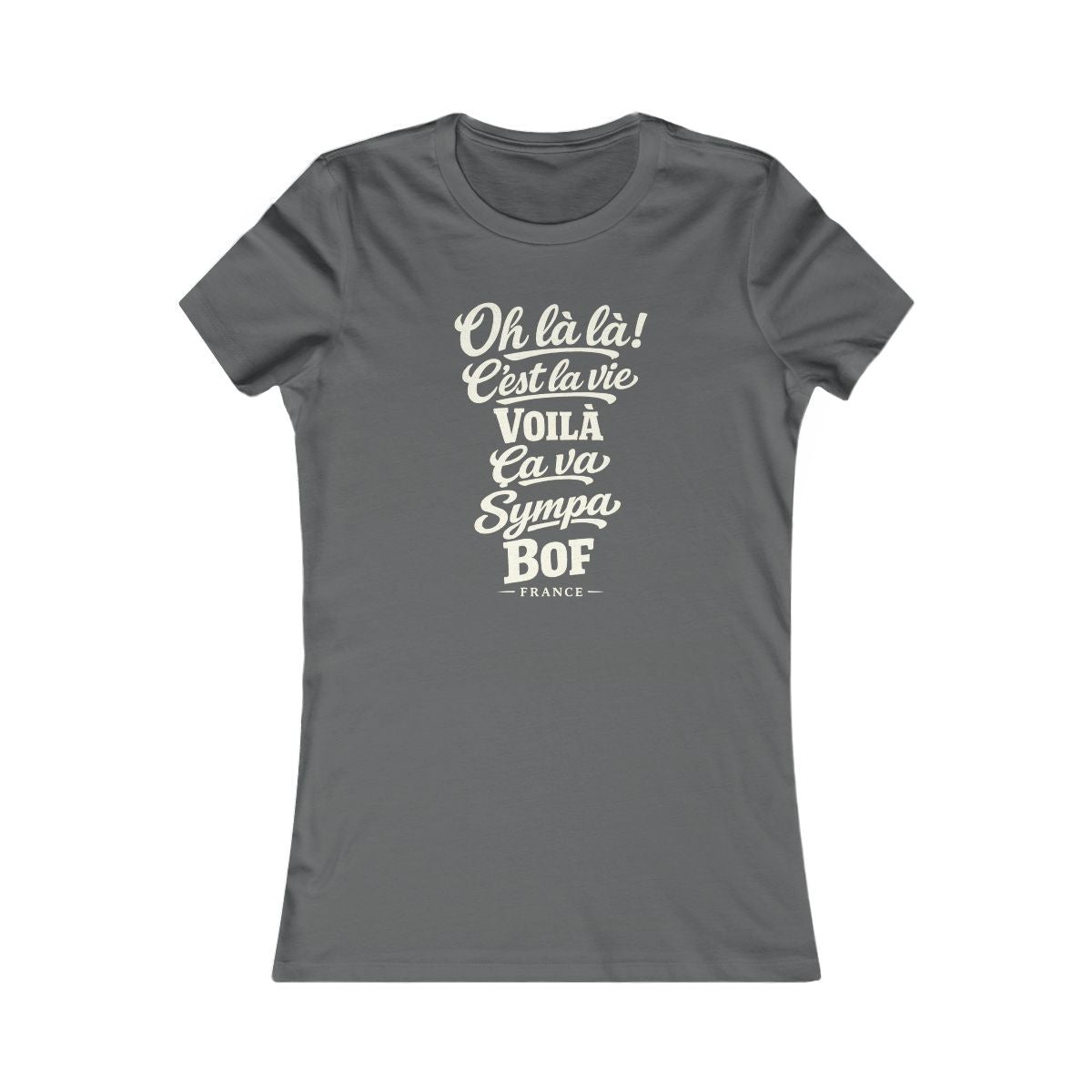 France local slang women's tee — typographic sayings design | Nameshi Destinations (view 10)