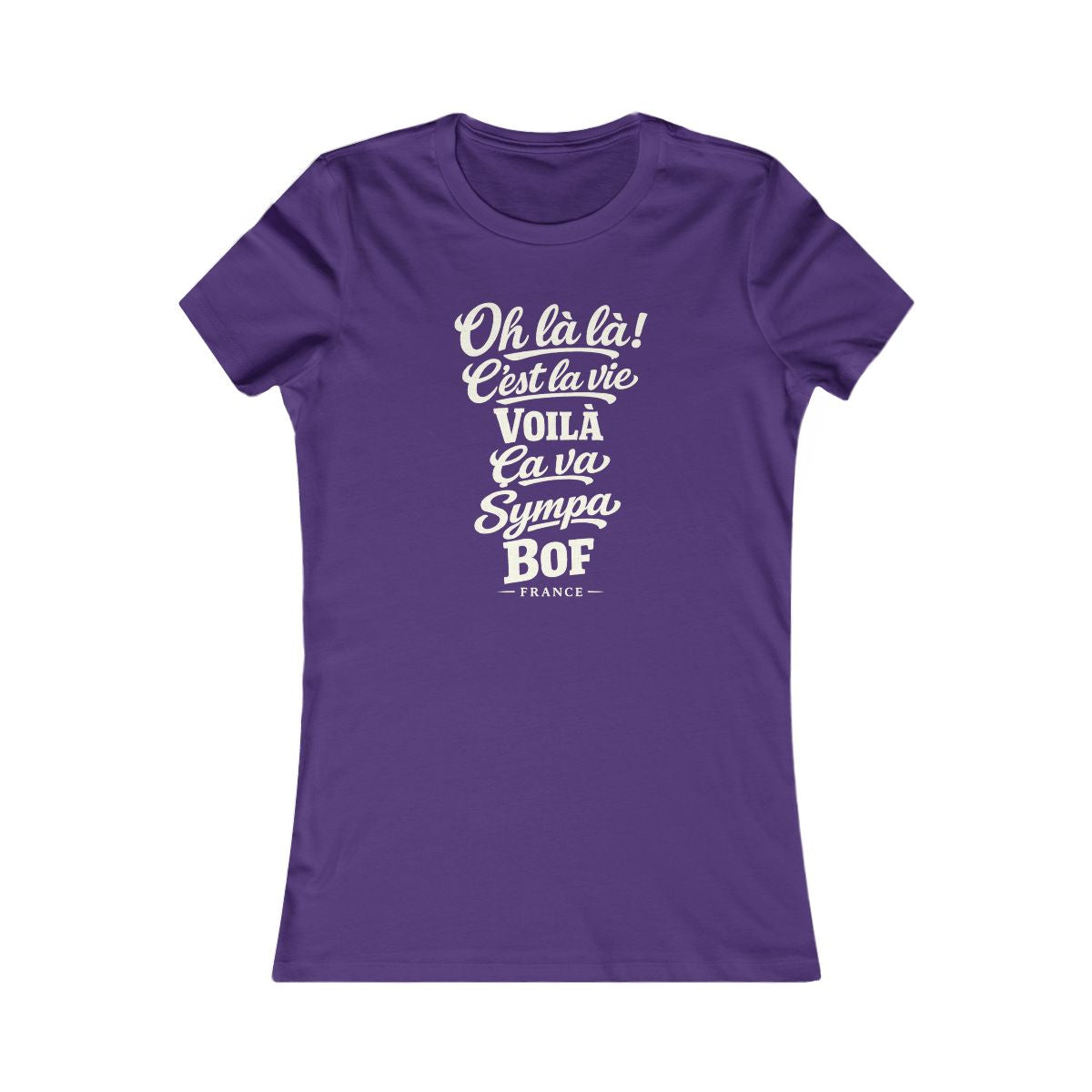 France local slang women's tee — typographic sayings design | Nameshi Destinations (view 6)