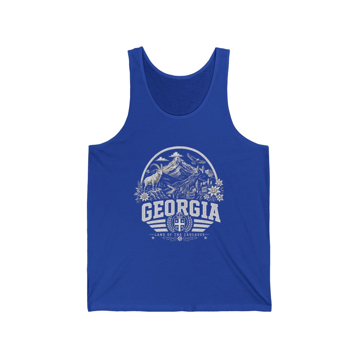 Georgia Men's Tank Top — True Royal (front)