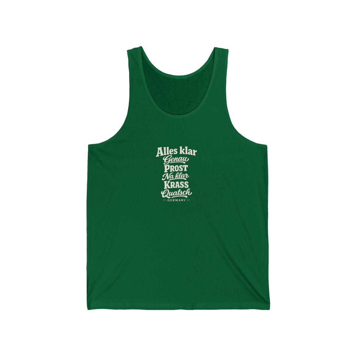 Germany local slang men's tank top — typographic sayings design | Nameshi Destinations (view 7)