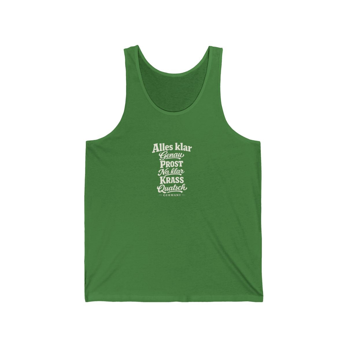 Germany local slang men's tank top — typographic sayings design | Nameshi Destinations (view 9)
