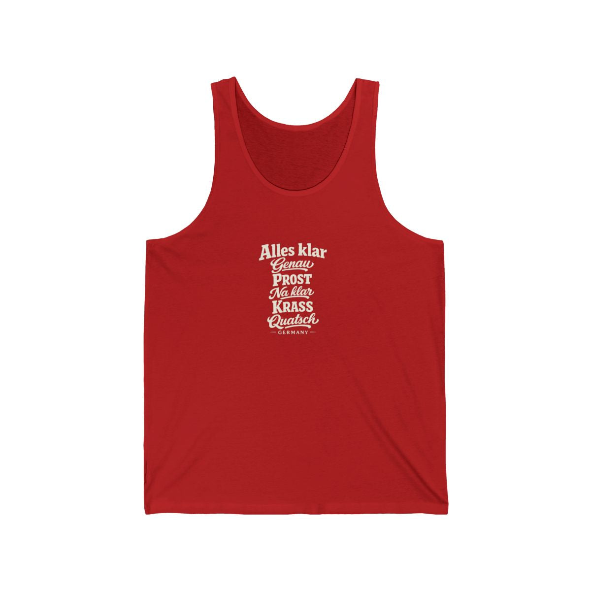 Germany local slang men's tank top — typographic sayings design | Nameshi Destinations (view 11)